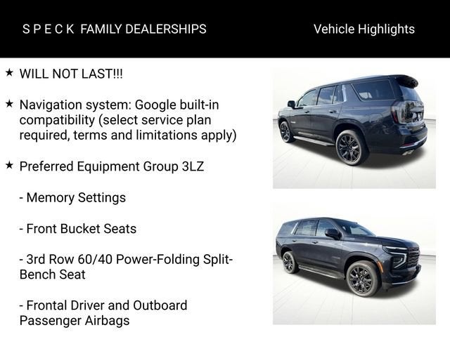 2025 Chevrolet Tahoe High Country