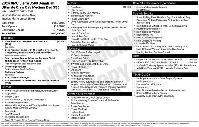 2024 GMC Sierra 3500 HD Denali Ultimate