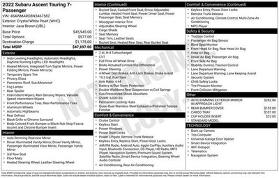 2022 Subaru Ascent Touring