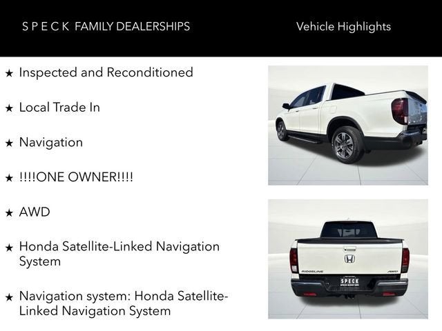 2019 Honda Ridgeline RTL-T