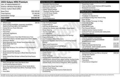 2022 Subaru WRX Premium