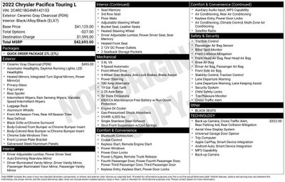 2022 Chrysler Pacifica Touring L