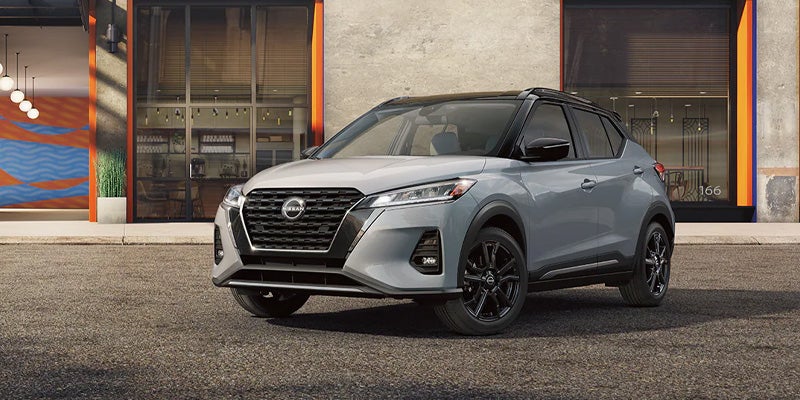 SUV speeds on city street