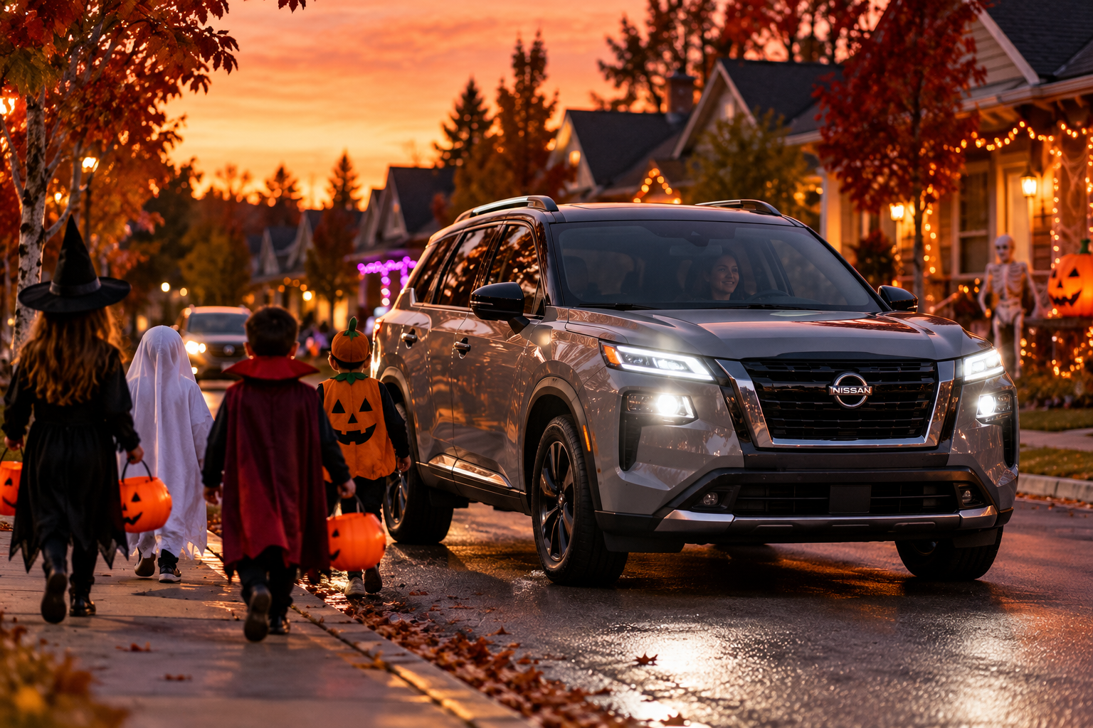 nissan-suv-on-halloween-night