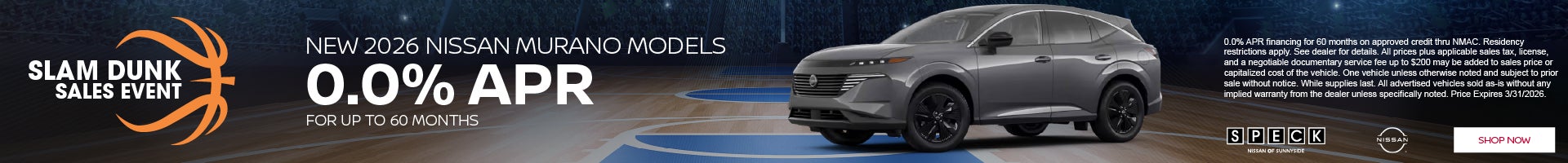 0 apr for 60 months nissan murano
