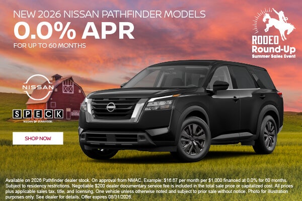 0 apr for 60 months nissan pathfinder