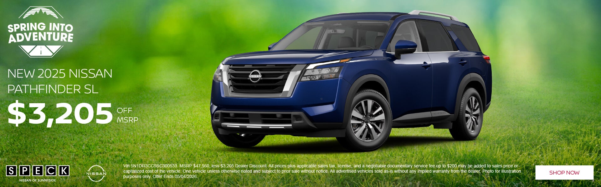 3205 off msrp new 2025 nissan pathfinder