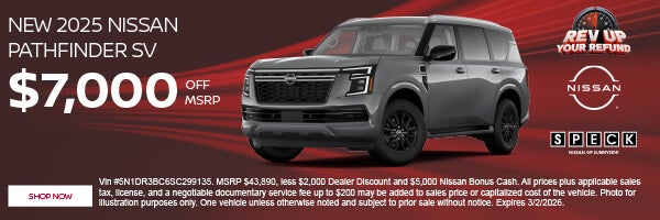 $7000 off msrp on a new nissan pathfinder