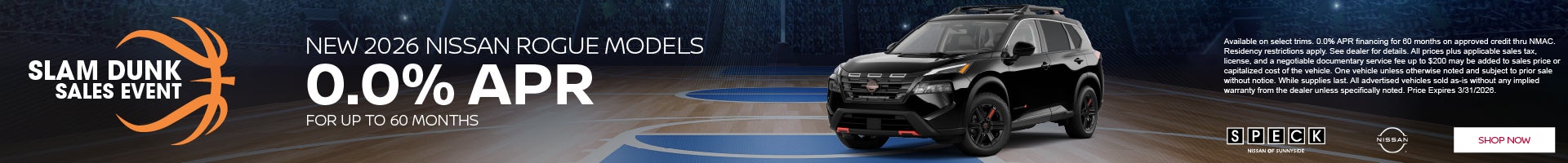 0 apr for 60 months new nissan rogue