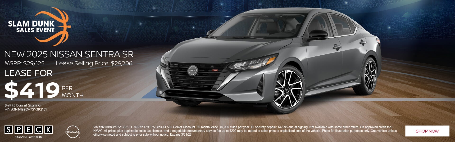 nissan sentra 419 per month