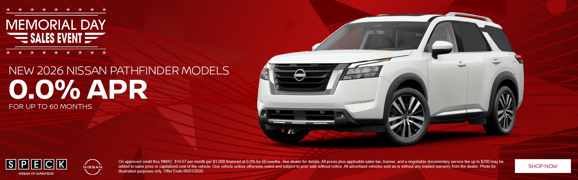 0 apr for 60 months nissan pathfinder