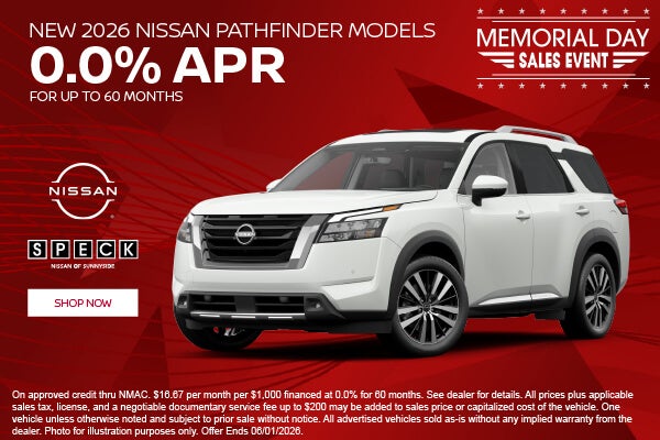 0 apr for 60 months nissan pathfinder
