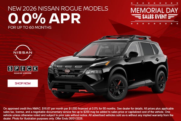0 apr for 60 months nissan rogue