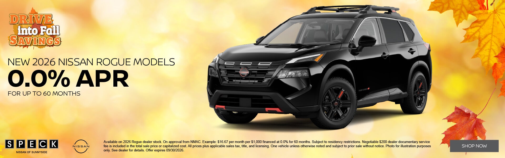 0 apr for 60 months nissan rogue